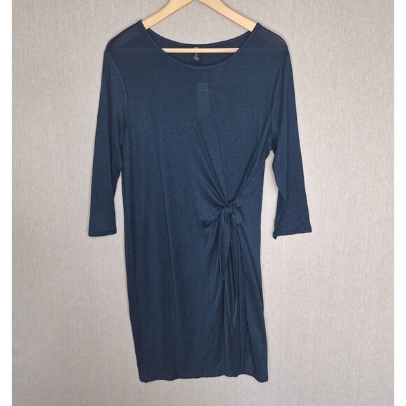 GAP Dresses & Skirts - NWT Gap Lightweight Long Sleeve Knot Dress Size L Stretchy Flattering Soft Prepp